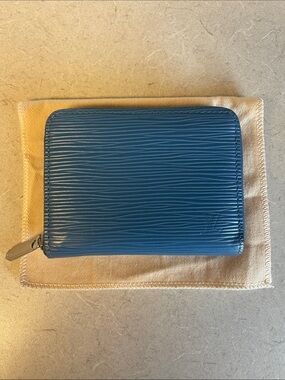 Louis Vuitton Light Blue Epi Leather Wallet